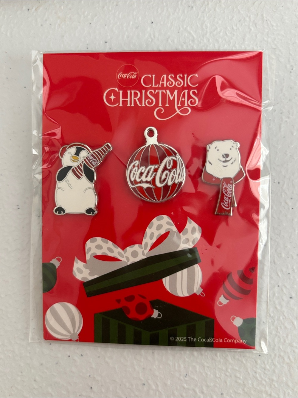 2025 Classic Christmas Coca Cola Pin Set